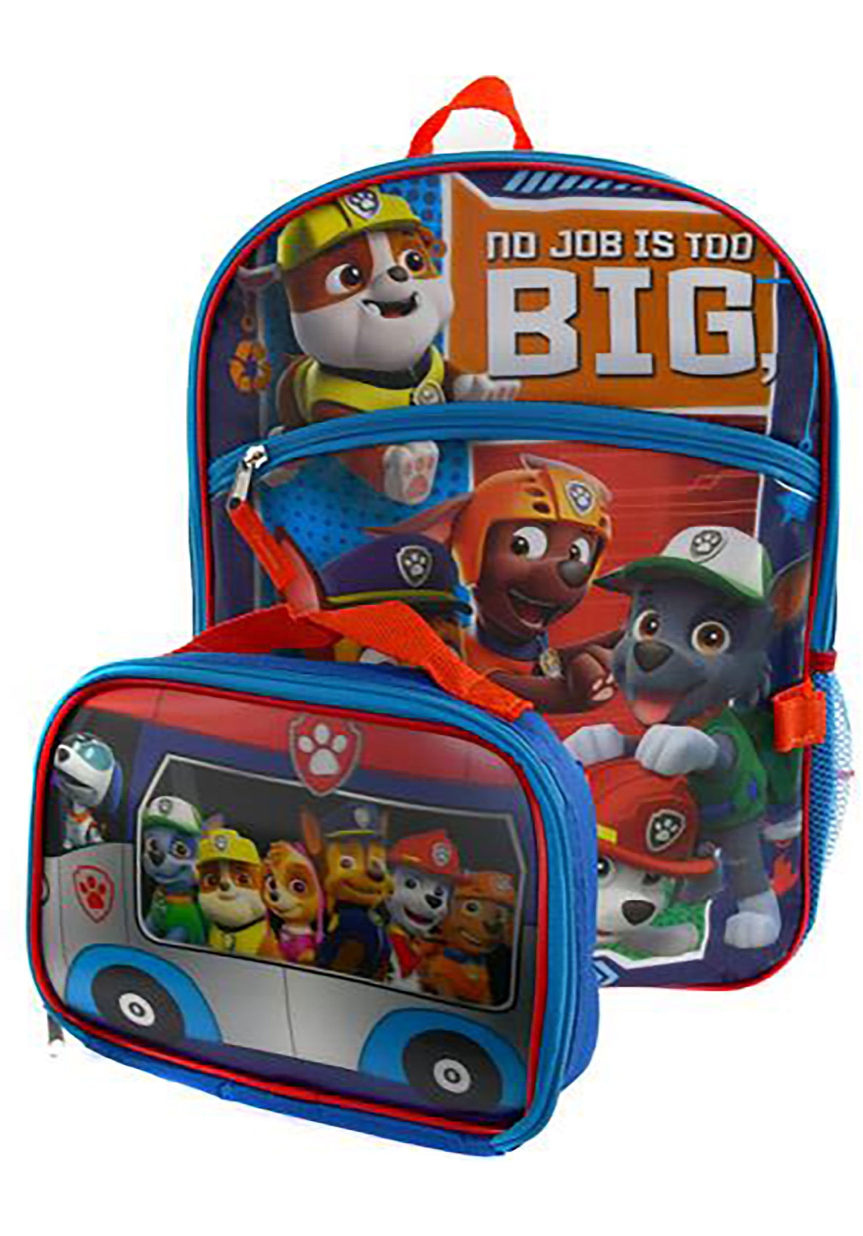 paw patrol backpack lunch kit bag walmart bus nickelodeon box 3d