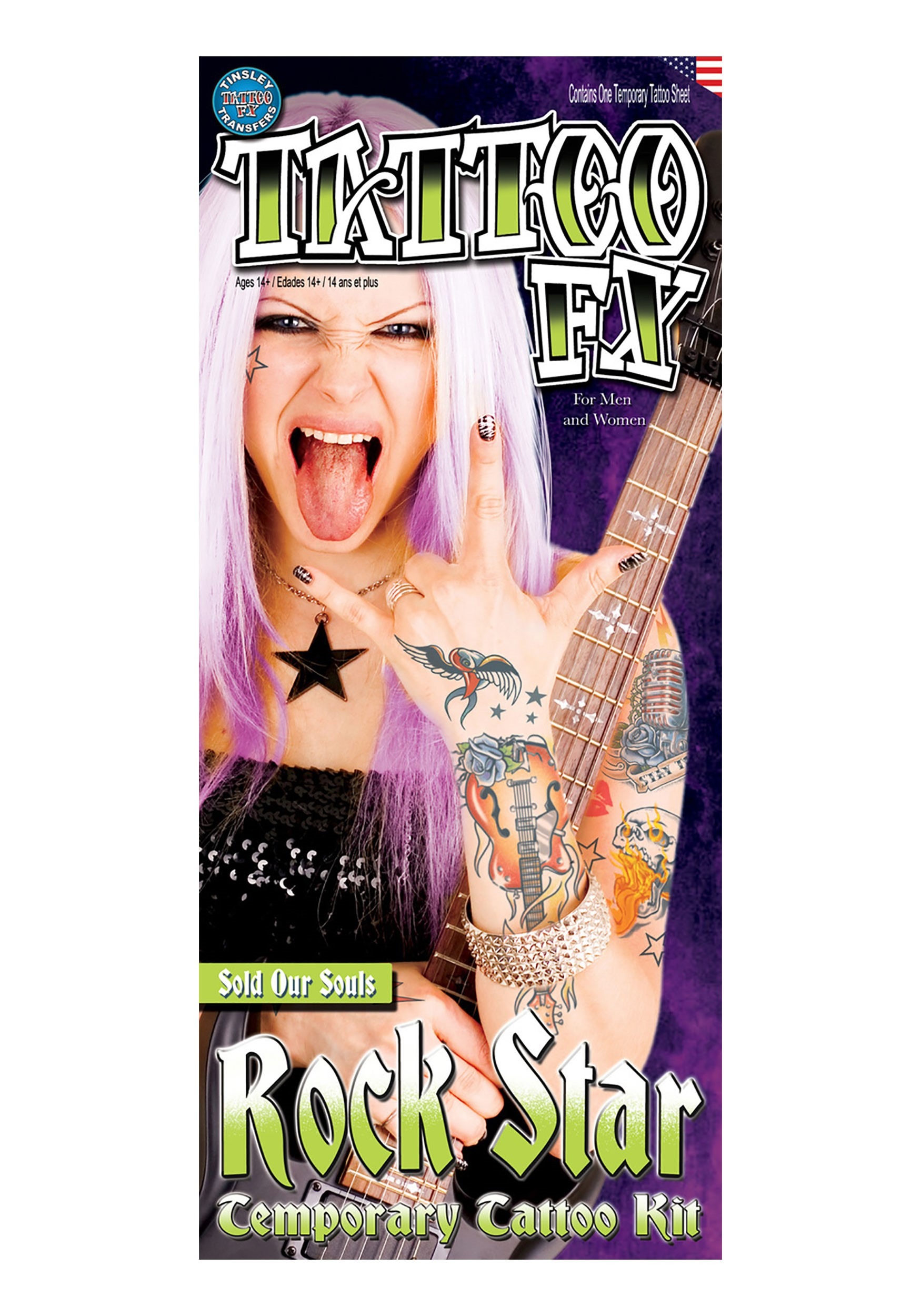 Tattoo FX Rock Star Kit for Adults