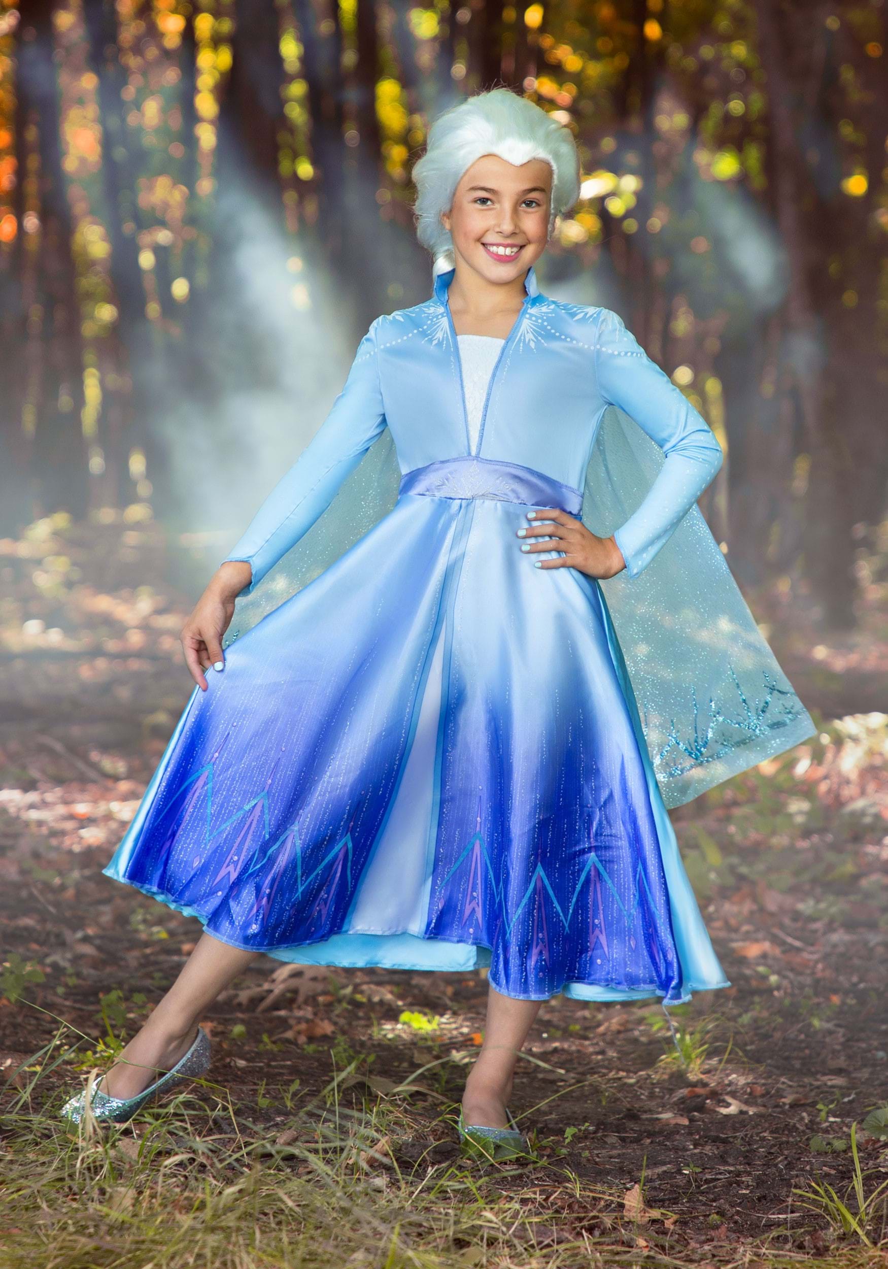 Deluxe Disney Frozen 2 Elsa Costume for Girls