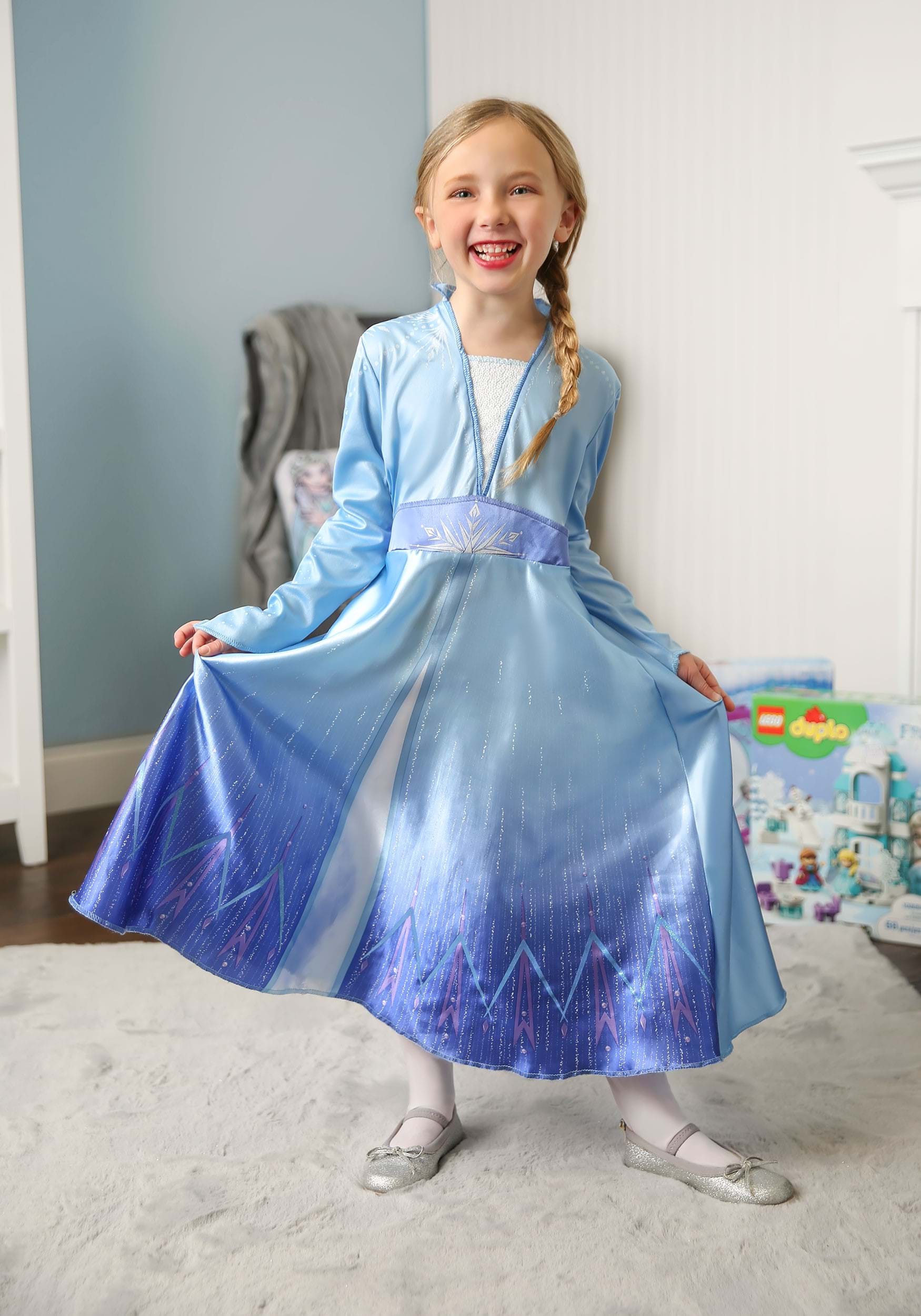 Snow Queen Act 2 Elsa Costumes Princess Dresses Elsa Dress for Girls with  Wig,Crown,Magic Wand ,Gloves 7-8 Years(140,K11) - Walmart.com