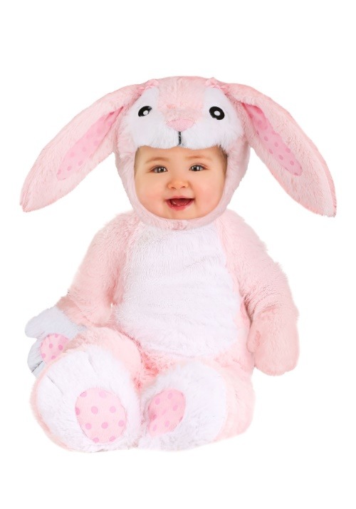 Baby Fluffy Pink Bunny Costume