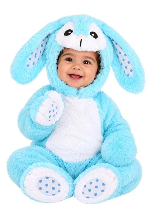Baby Fluffy Blue Bunny Costume UPD 1