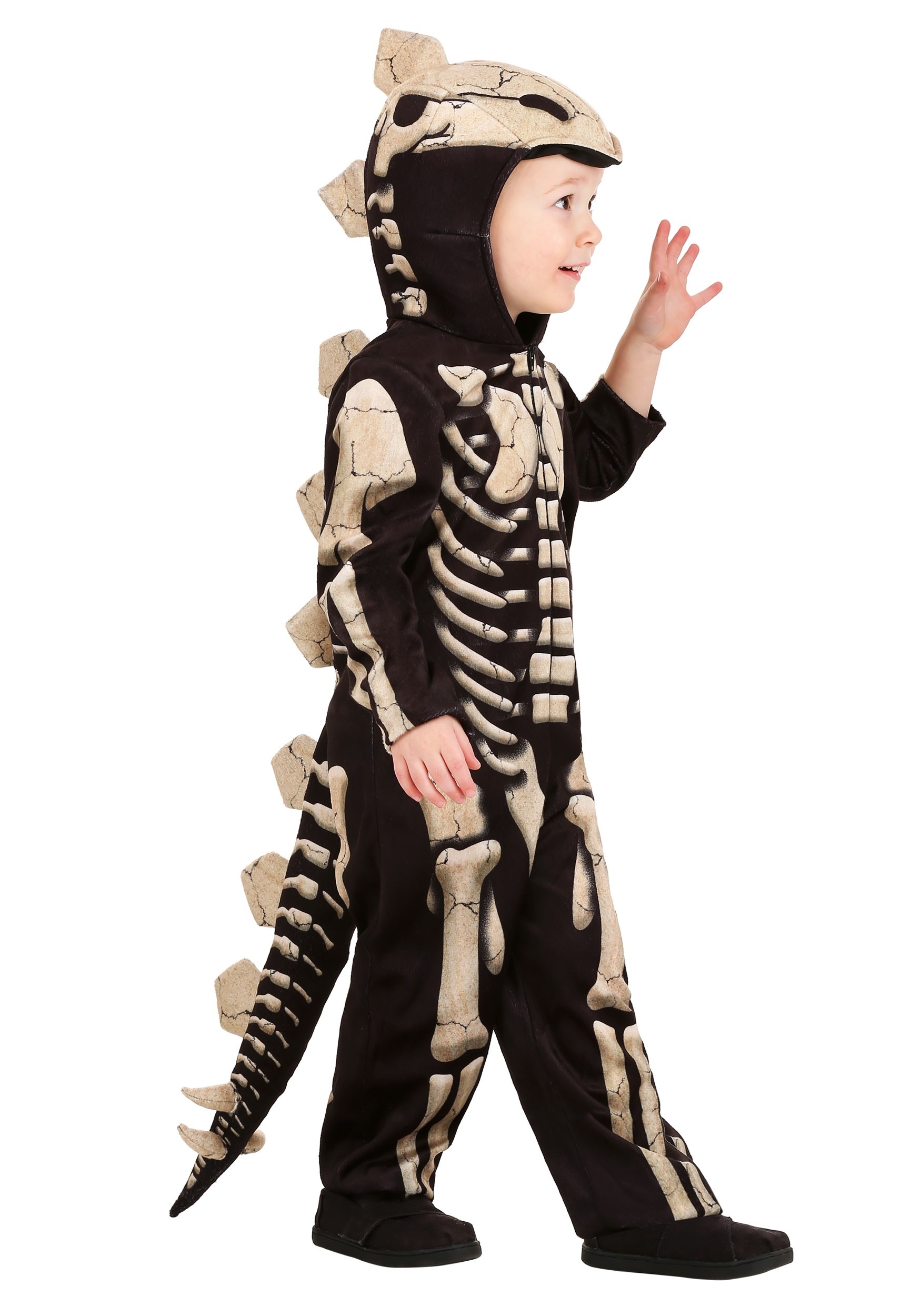 Photos - Fancy Dress FOSSIL FUN Costumes Stegosaurus  Costume for Toddlers Black/Brown FUN12 