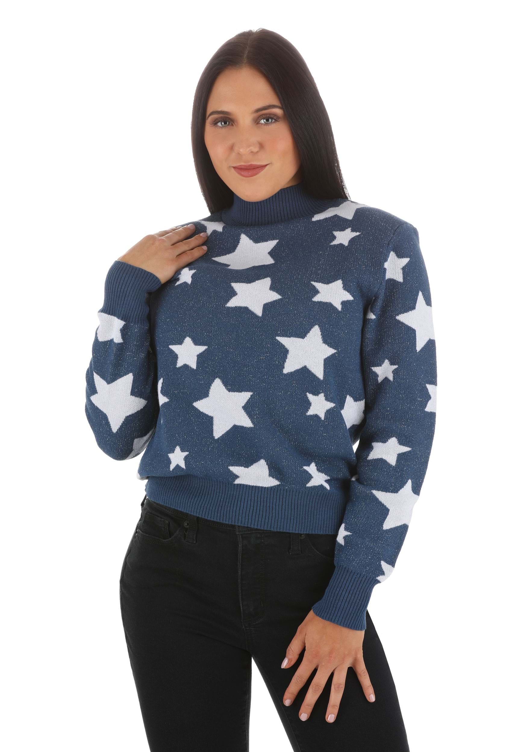 Coraline Blue Star Adult Sweater Costume