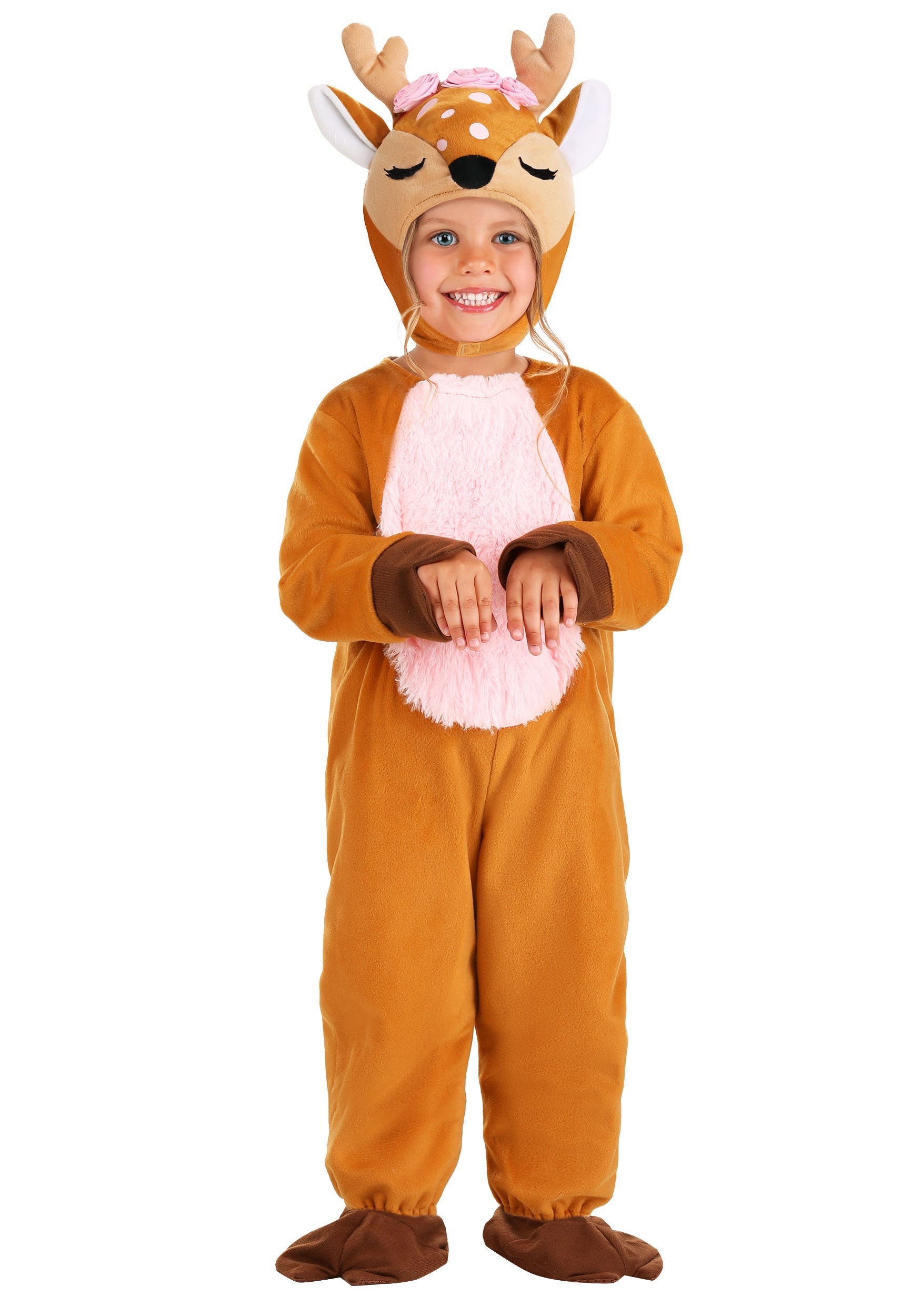 Photos - Fancy Dress Darling FUN Costumes Girl's  Little Deer Toddler Costume Brown FUN0733TD 