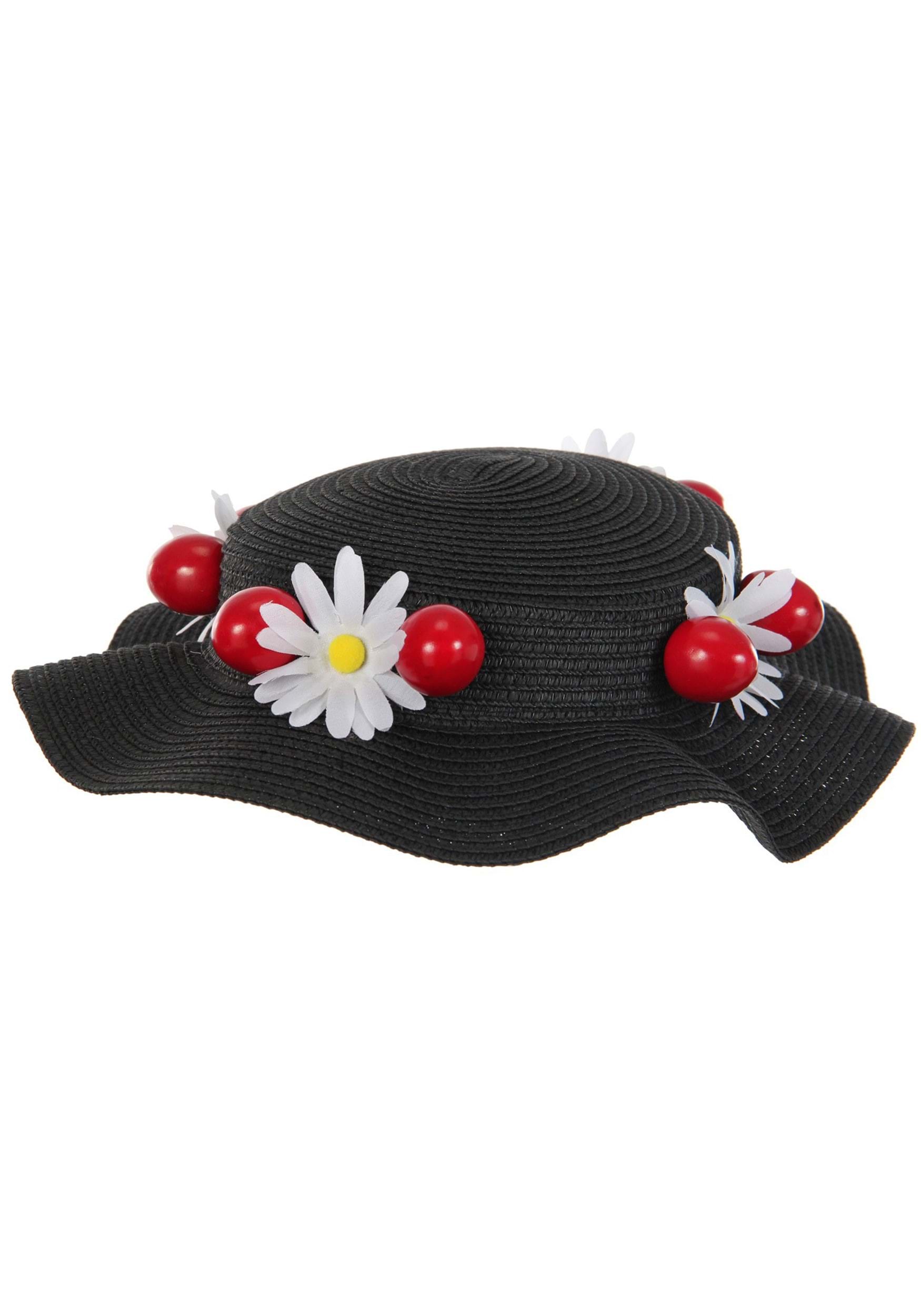 Black Mary Poppins Costume Hat