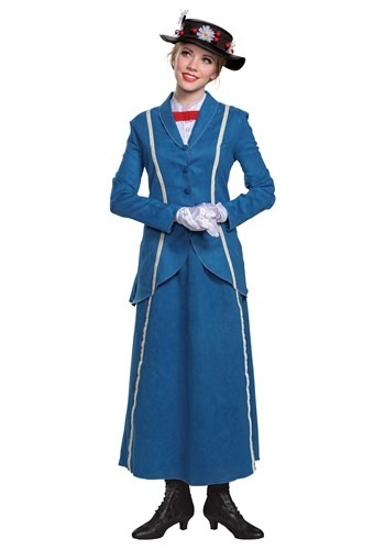 Disney Mary Poppins Women's Mary Poppins Blue Coat Costume