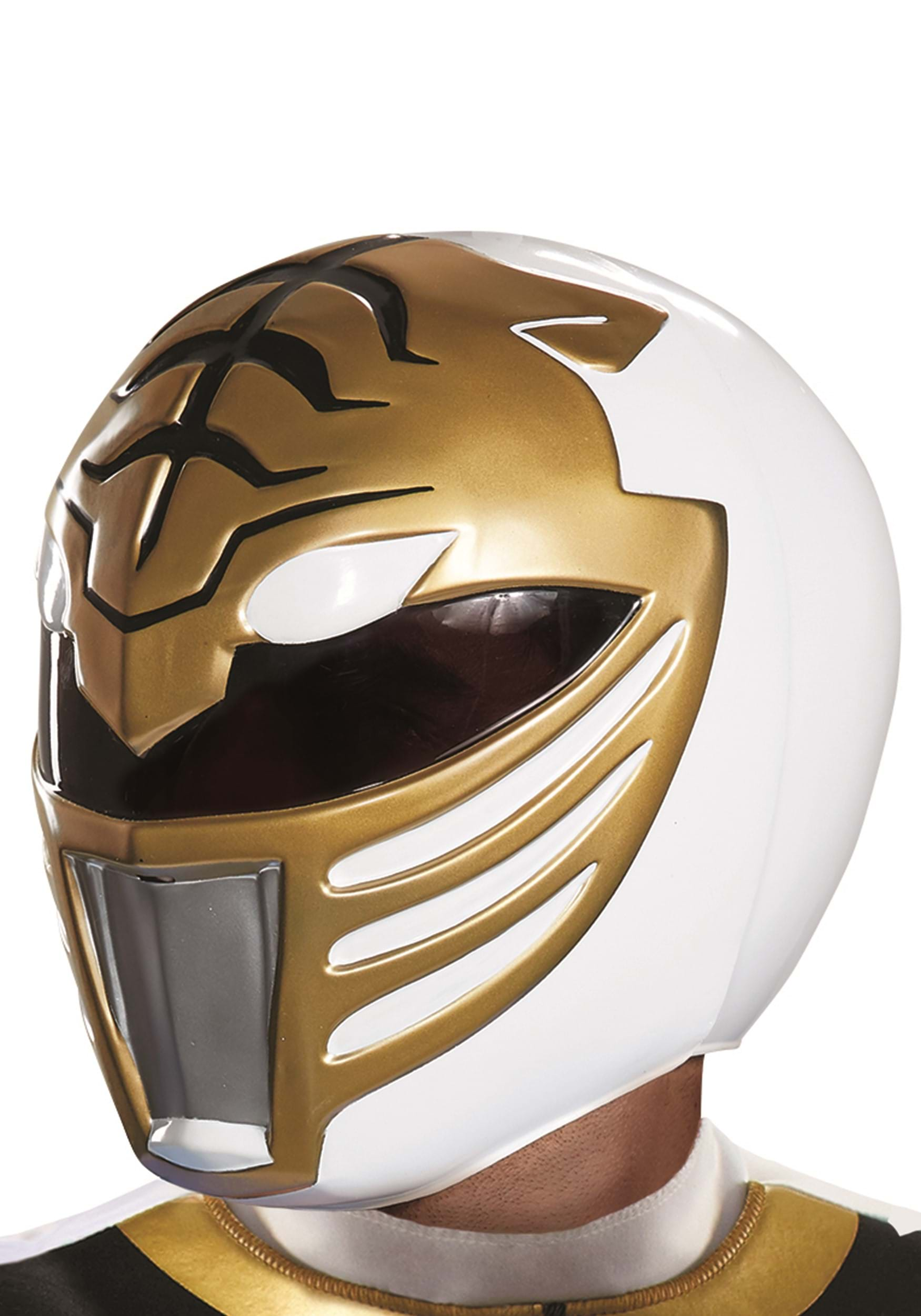 Adult Power Rangers White Ranger Helmet | Power Rangers Accessories