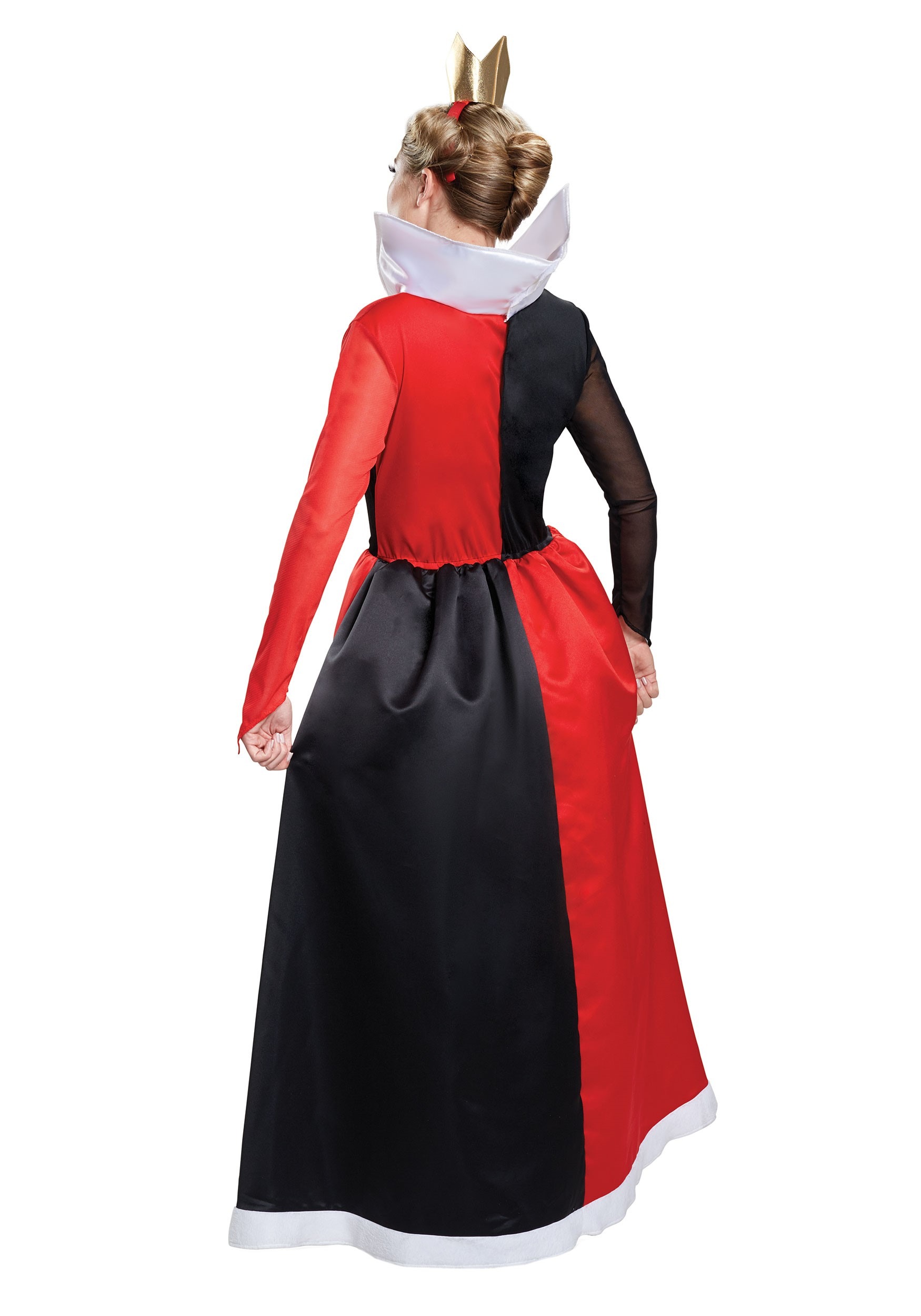 Disney Villains Queen of Hearts Deluxe Adult Halloween Costume, Red/Black, XL