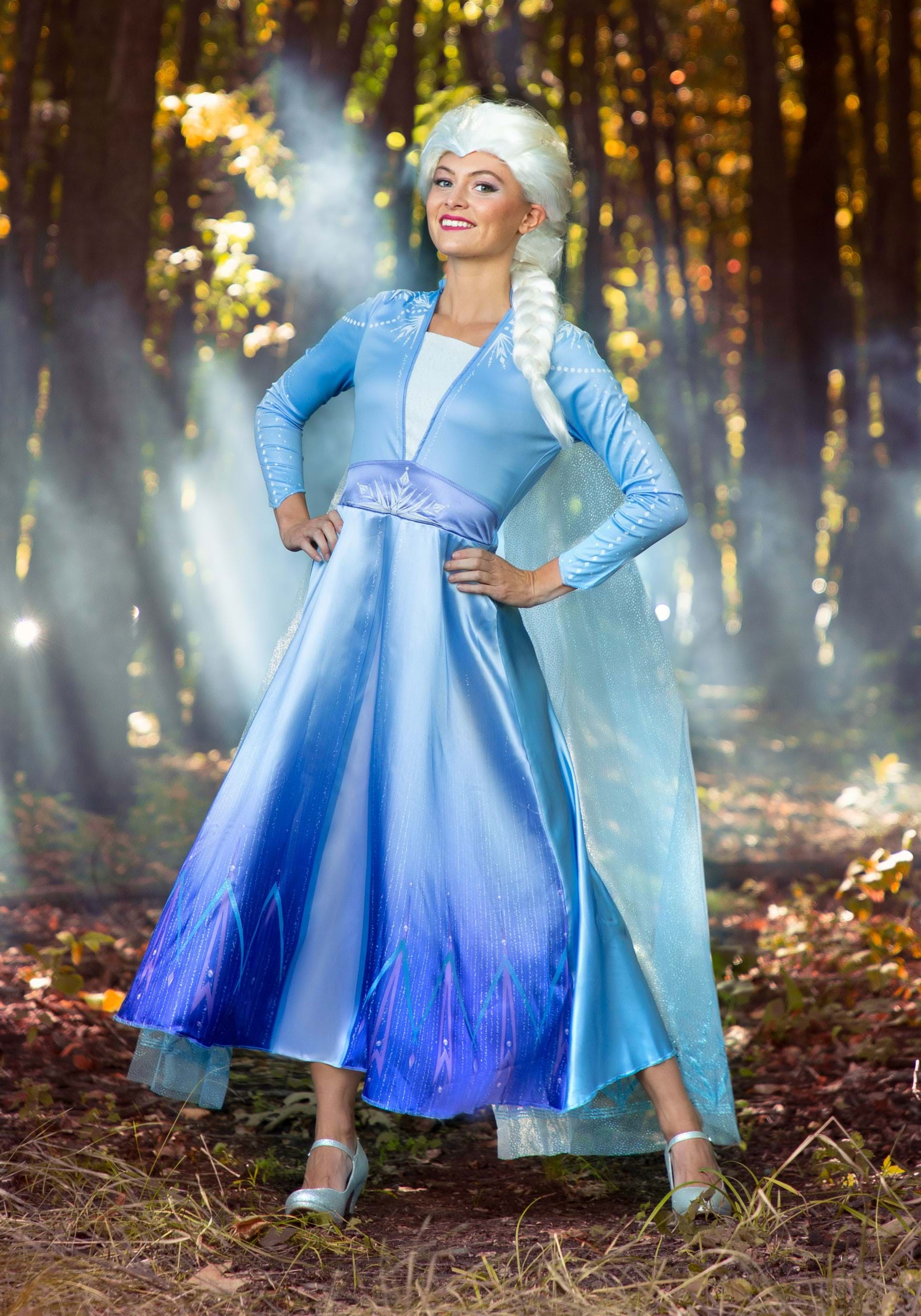 Photos - Fancy Dress Deluxe Disguise  Frozen 2 Elsa Costume for Women Blue/White DI23170 