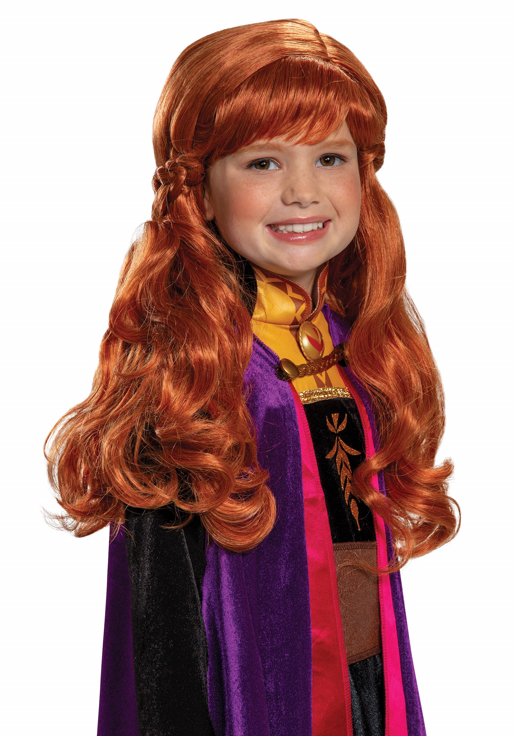 Anna Frozen 2 Wig for Girls | Wig Accessories for Kids