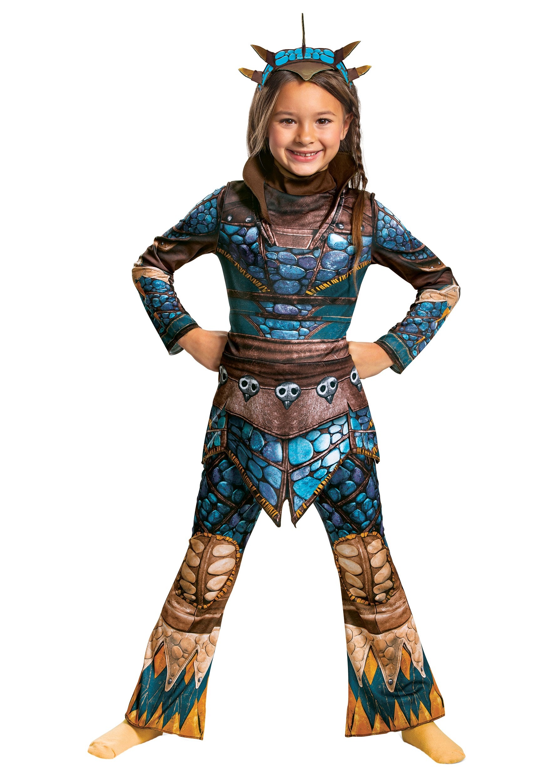Photos - Fancy Dress Dragon Disguise Astrid from How to Train Your  Classic Girl's Costume Brown 