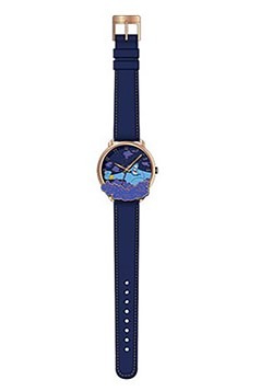 Aladdin Genie Cloud Antique Gold Finish Dial w Strap Watch
