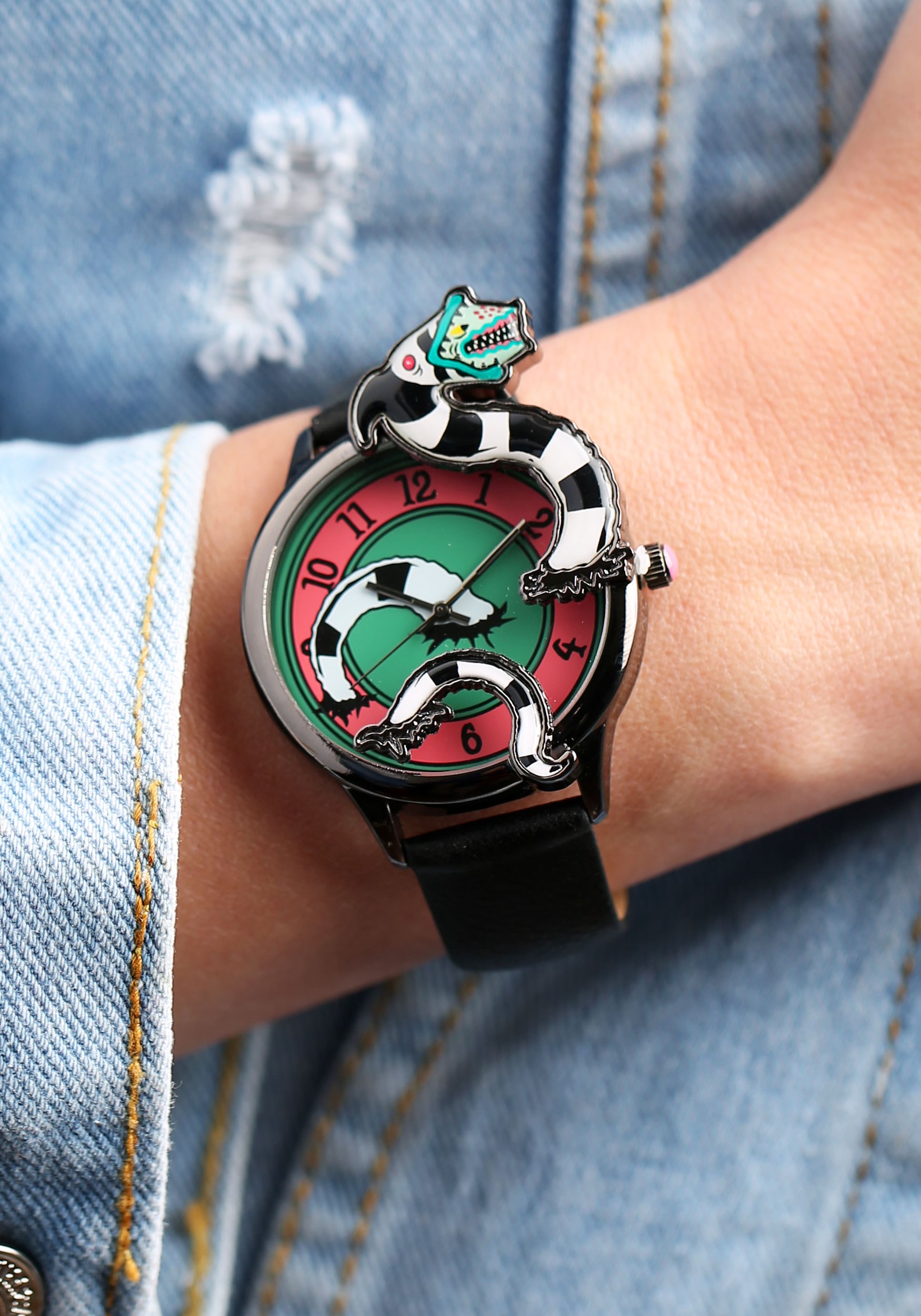 Sand Worm Beetlejuice Watch W Black Strap