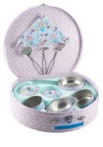 Mermaid 10 Piece Tin Kitchen Set with Cloth and 3 Utensils 1