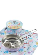 Mermaid 10 Piece Tin Kitchen Set with Cloth and 3 Utensils 3