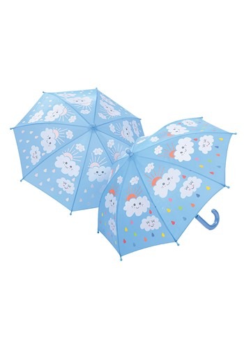 Raindrops and Color Changing Clouds Umbrella