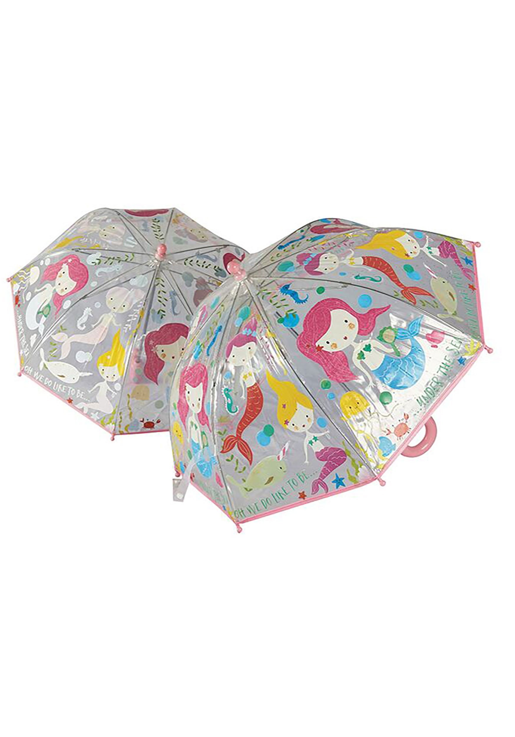 Color Changing Transparent Mermaid Umbrella