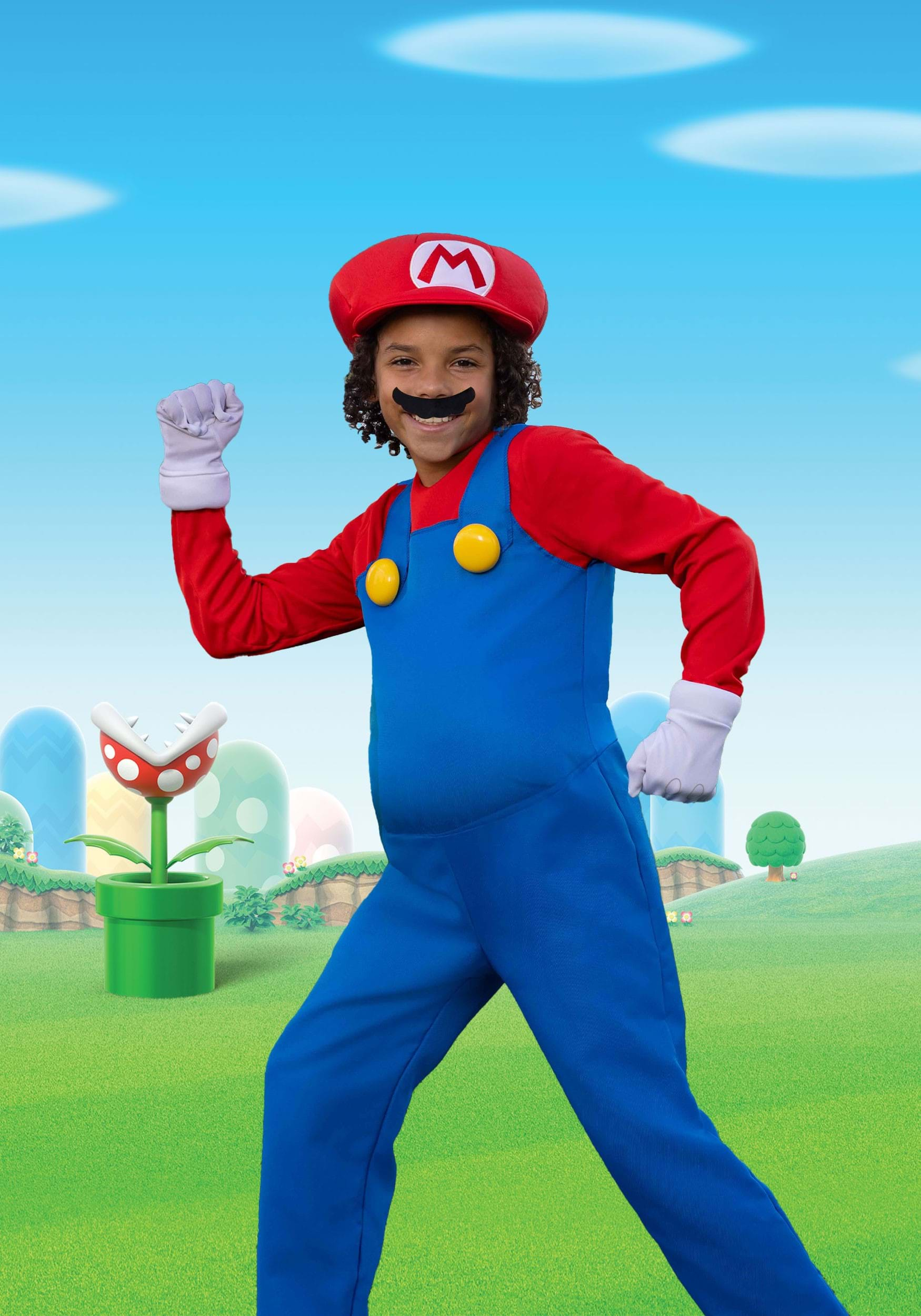 The Super Mario Brothers Men's Mario Deluxe Costume