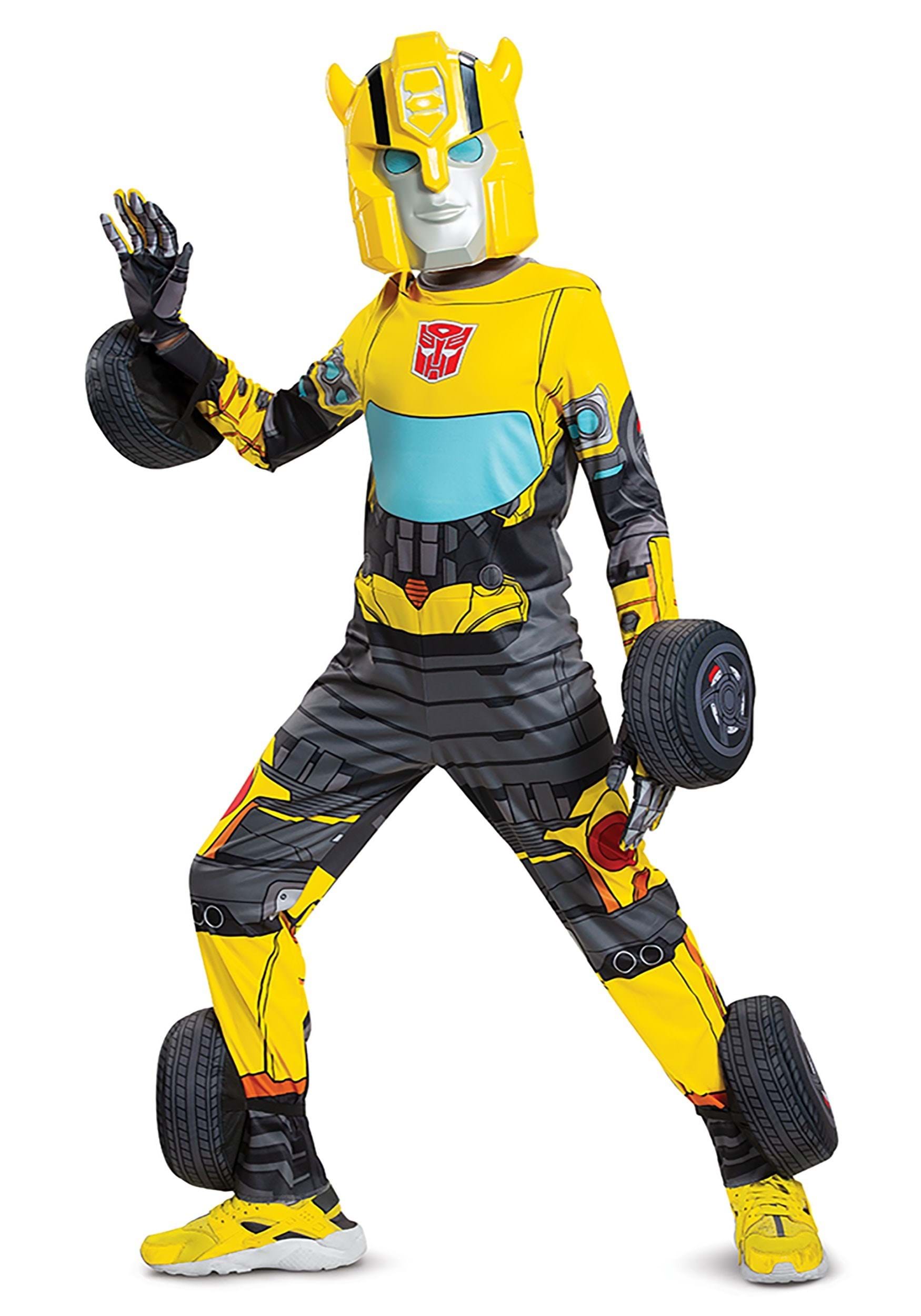 Photos - Fancy Dress Disguise Converting Bumblebee Transformers Costume for Kids Gray/Yello