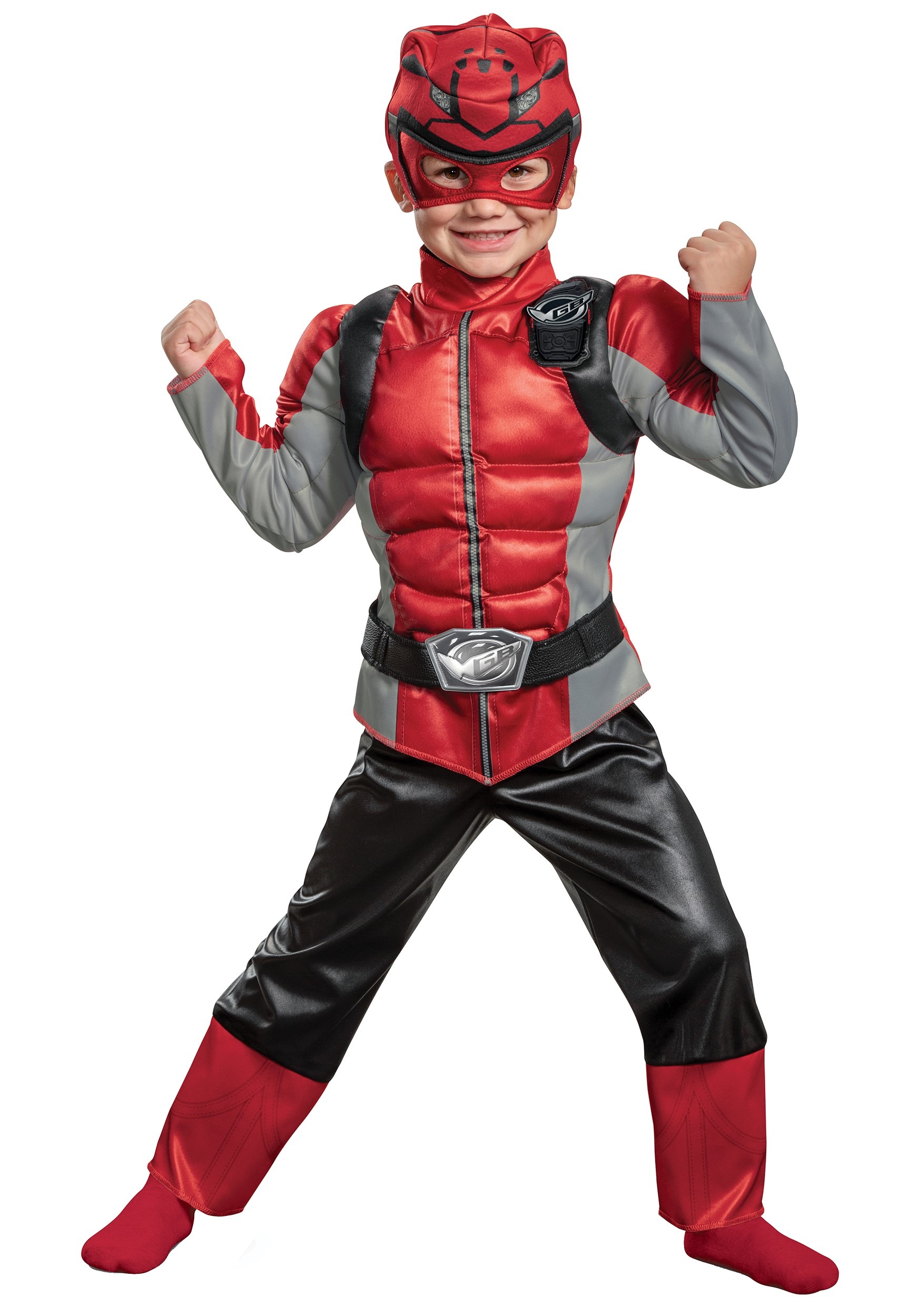 Photos - Fancy Dress Power Disguise  Rangers Beast Morphers Red Ranger for Kids Costume Black 