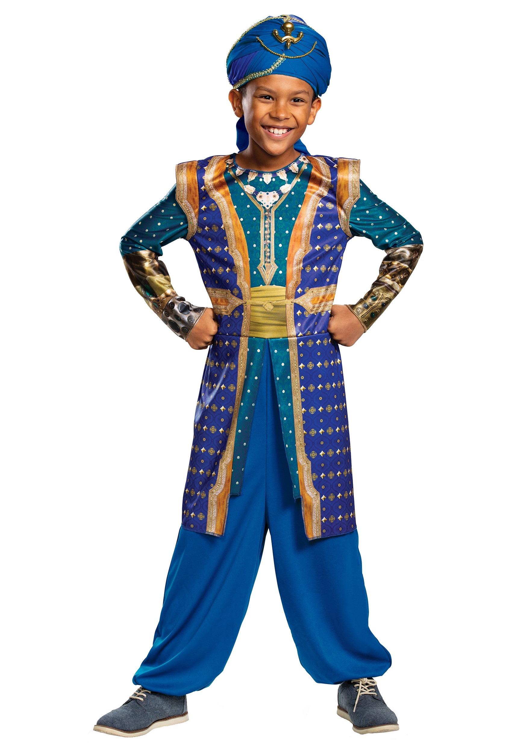 Photos - Fancy Dress Disney Disguise Boys Live Action Aladdin Genie Costume | Boys Costumes Blue/P 