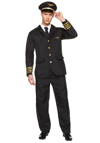Airline Pilot Costume for Men