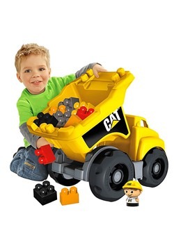 Mega Bloks CAT Large Vehicle Dump Truck from Mattel