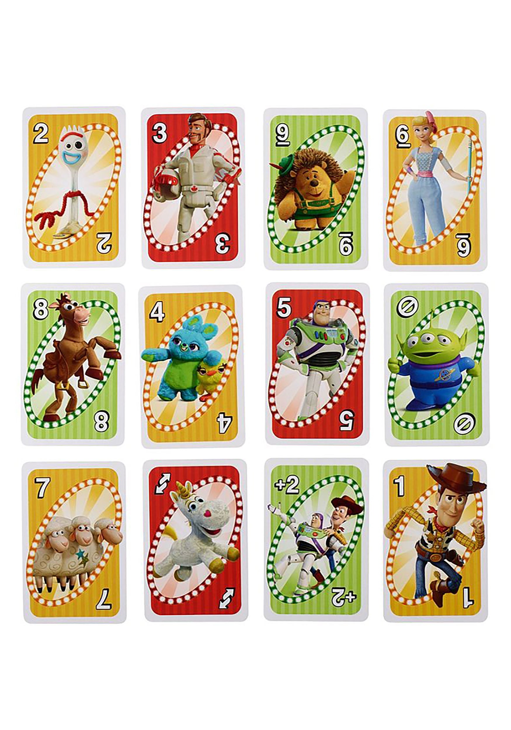 uno cards toy story