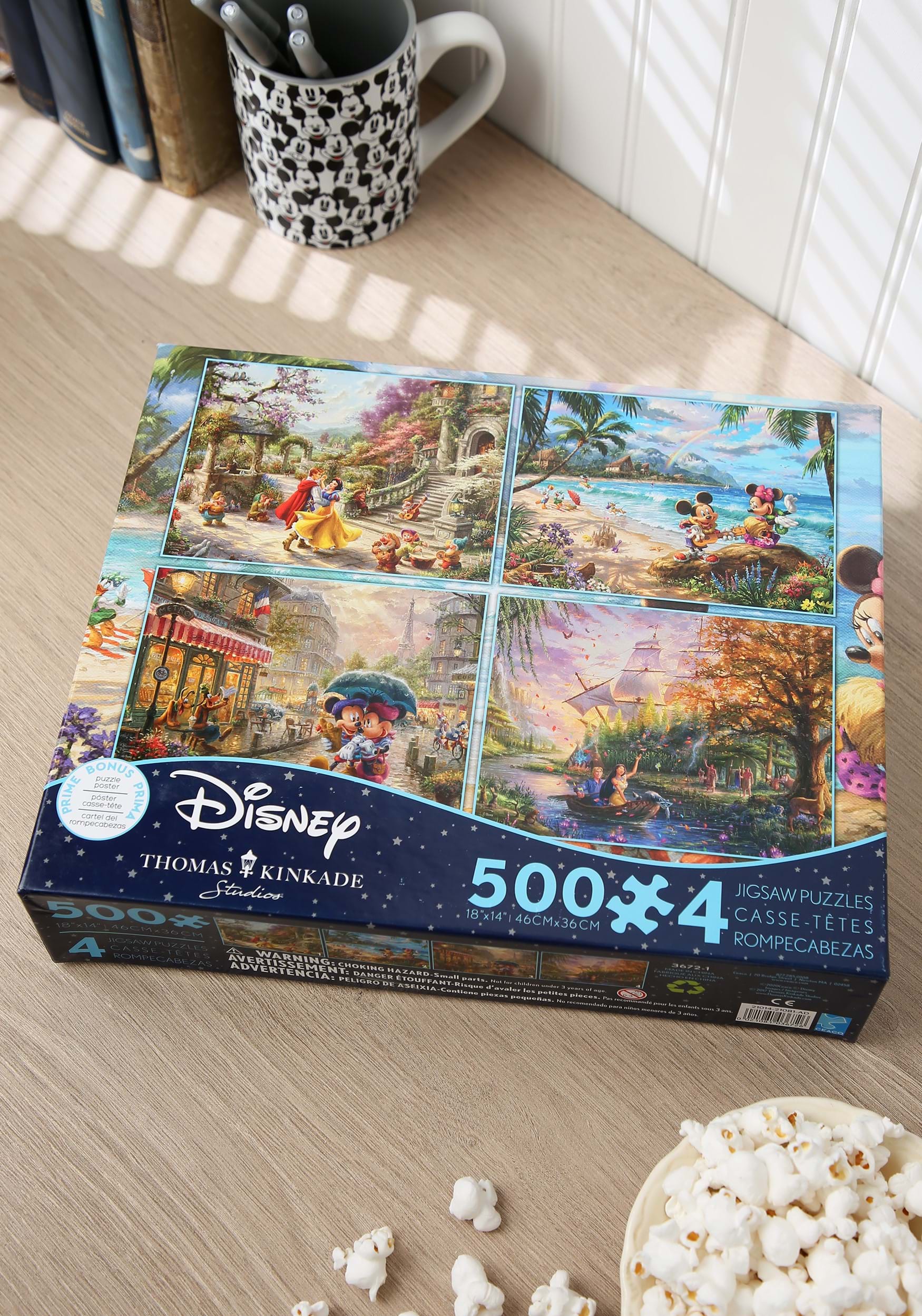 4-in-1 Thomas Kinkade Disney Dreams Collection Puzzle Pack