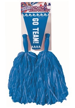 Pom Pom and Megaphone Set Blue