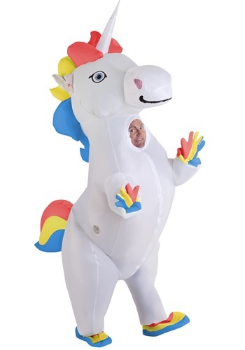 Inflatable Prancing Unicorn Costume