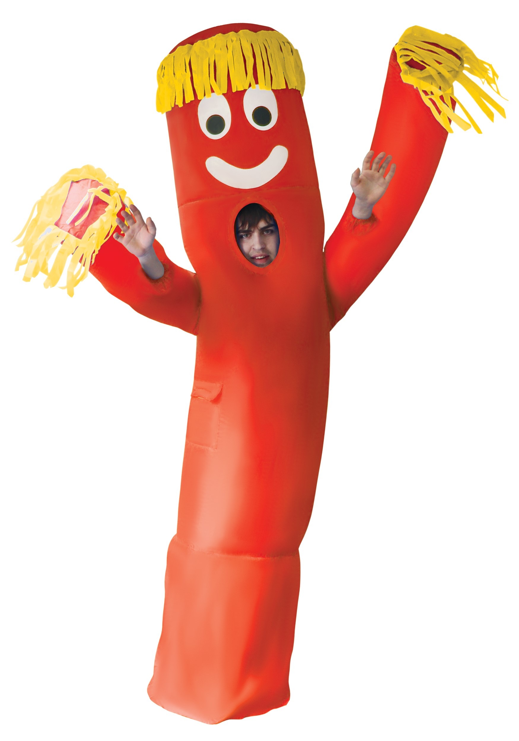 Funny Adult Inflatable Red Wavy Arm Guy Costume