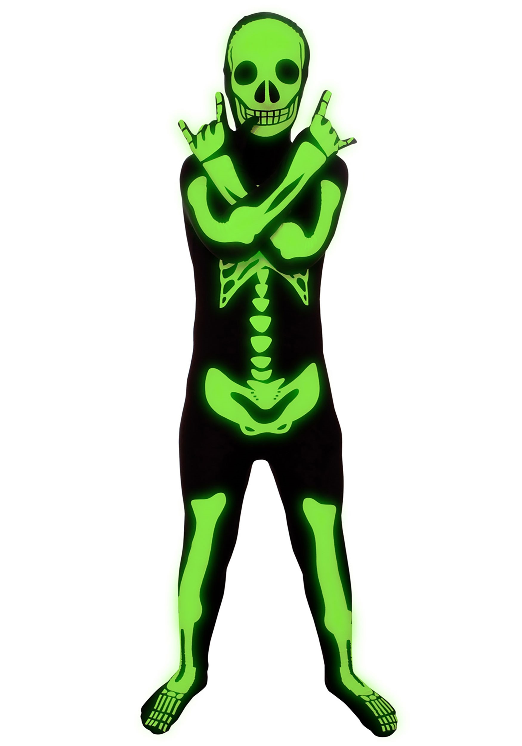 Child Glow Skeleton Costume