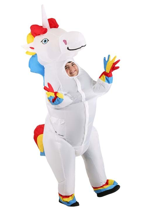 Inflatable Prancing Unicorn Child Costume Main