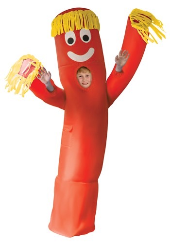 Inflatable Red Wavy Arm Guy Costume for Kids