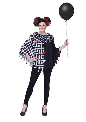 Scary Clown Poncho for Women