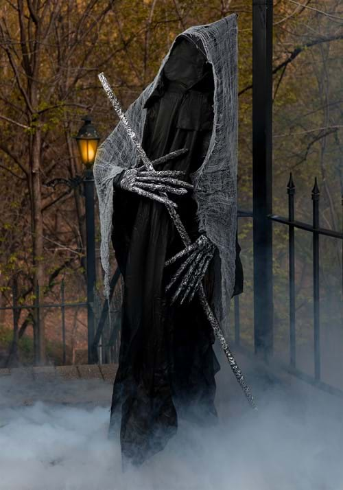 6 Ft Reaper with Staff Halloween Prop