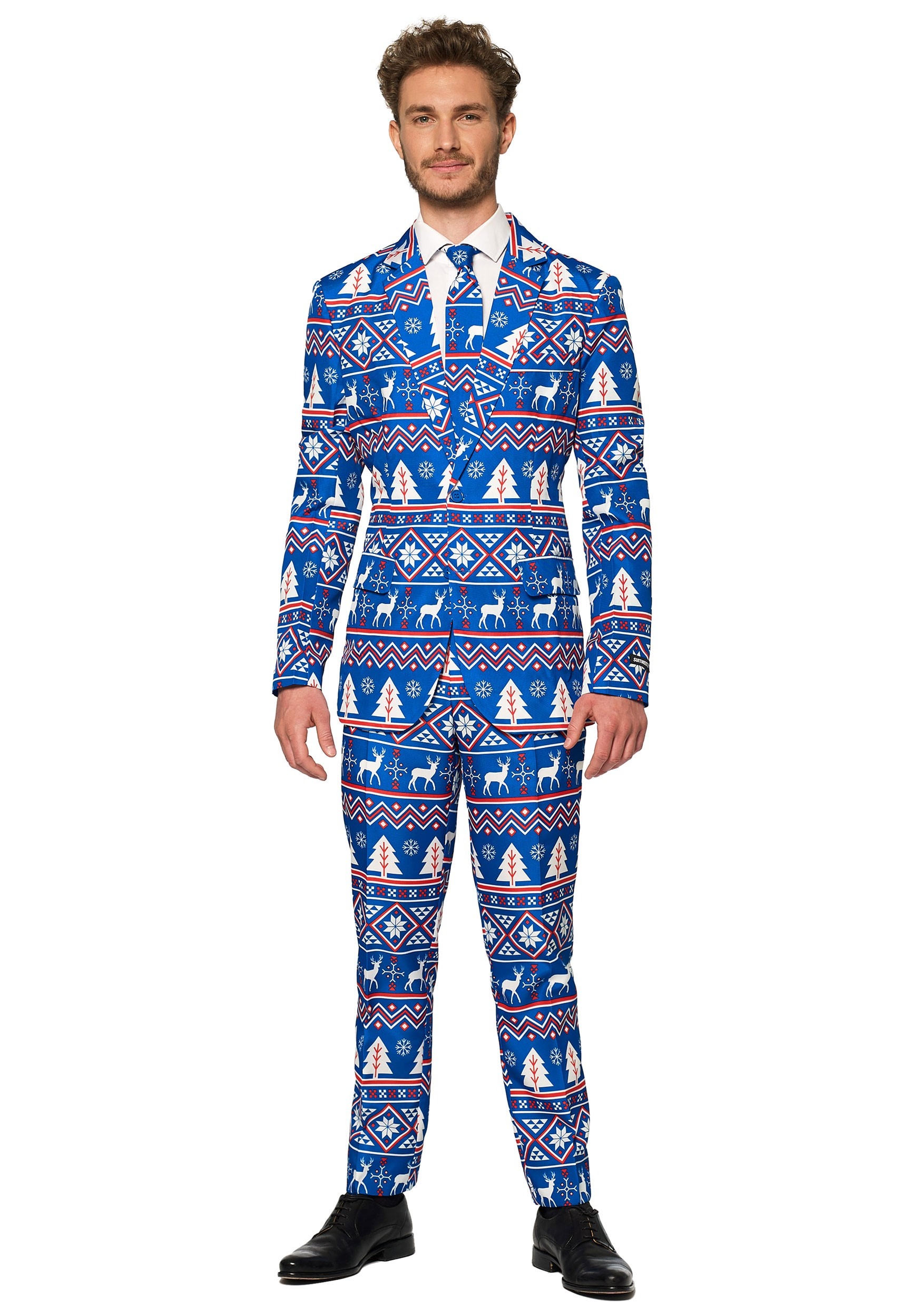 Mens Suitmeister Christmas Blue Nordic Suit