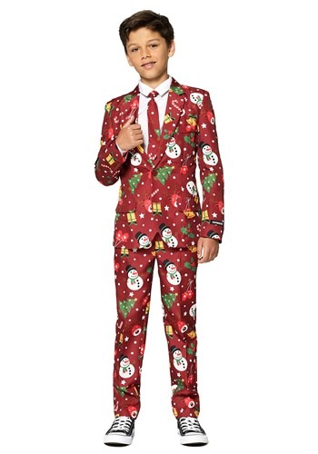 Suitmeister Christmas Red Light Up Boy's Suit