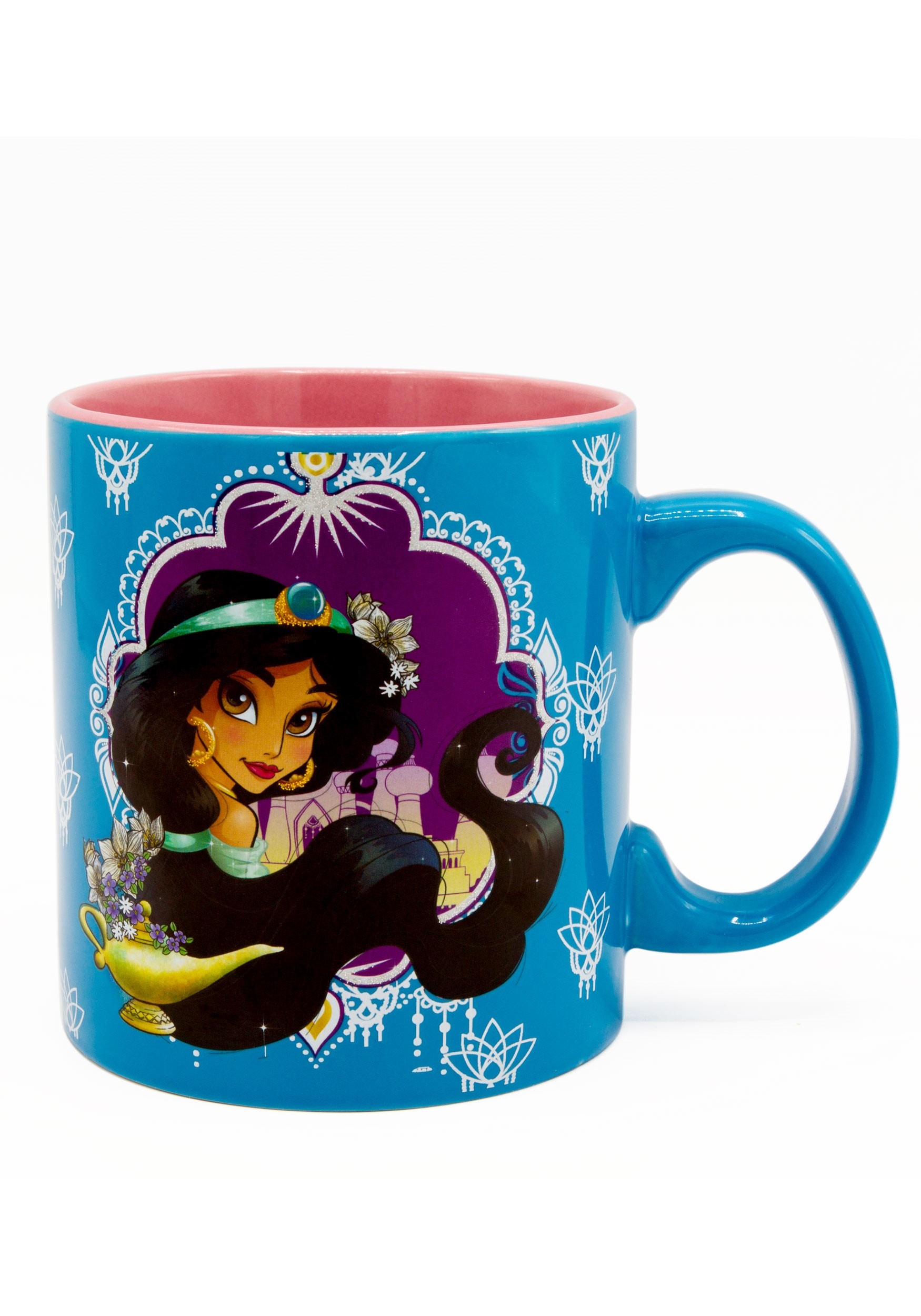 Disney Aladdin Jasmine Ceramic Jumbo Glitter Mug 20oz