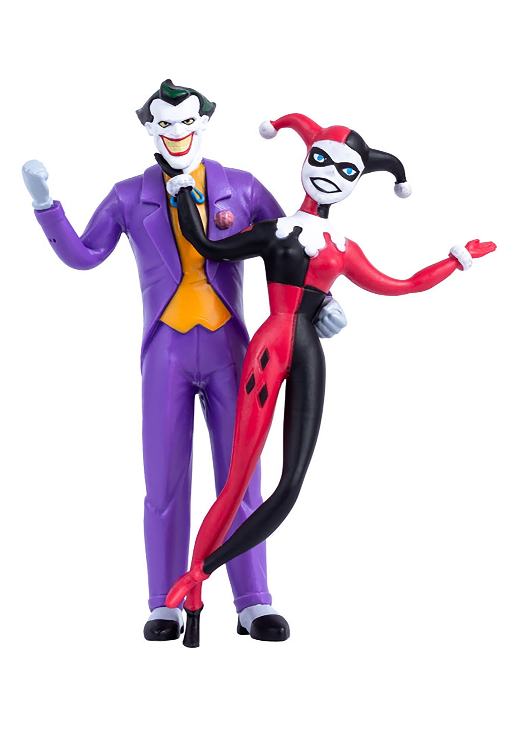 Dc Comics Batman The Animated Series Joker Harley Quinn Bendable