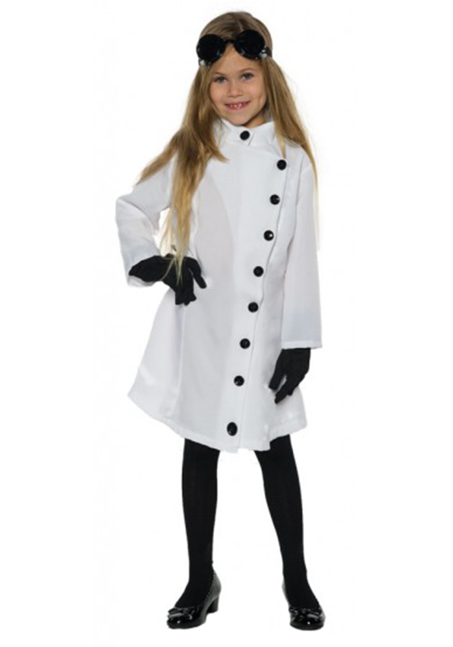 Photos - Fancy Dress MAD Underwraps  Scientist Costume for Girls Black/White UN27593 