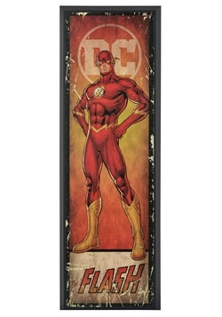 DC Comic The Flash 8” x 27” Framed Print Wall Art