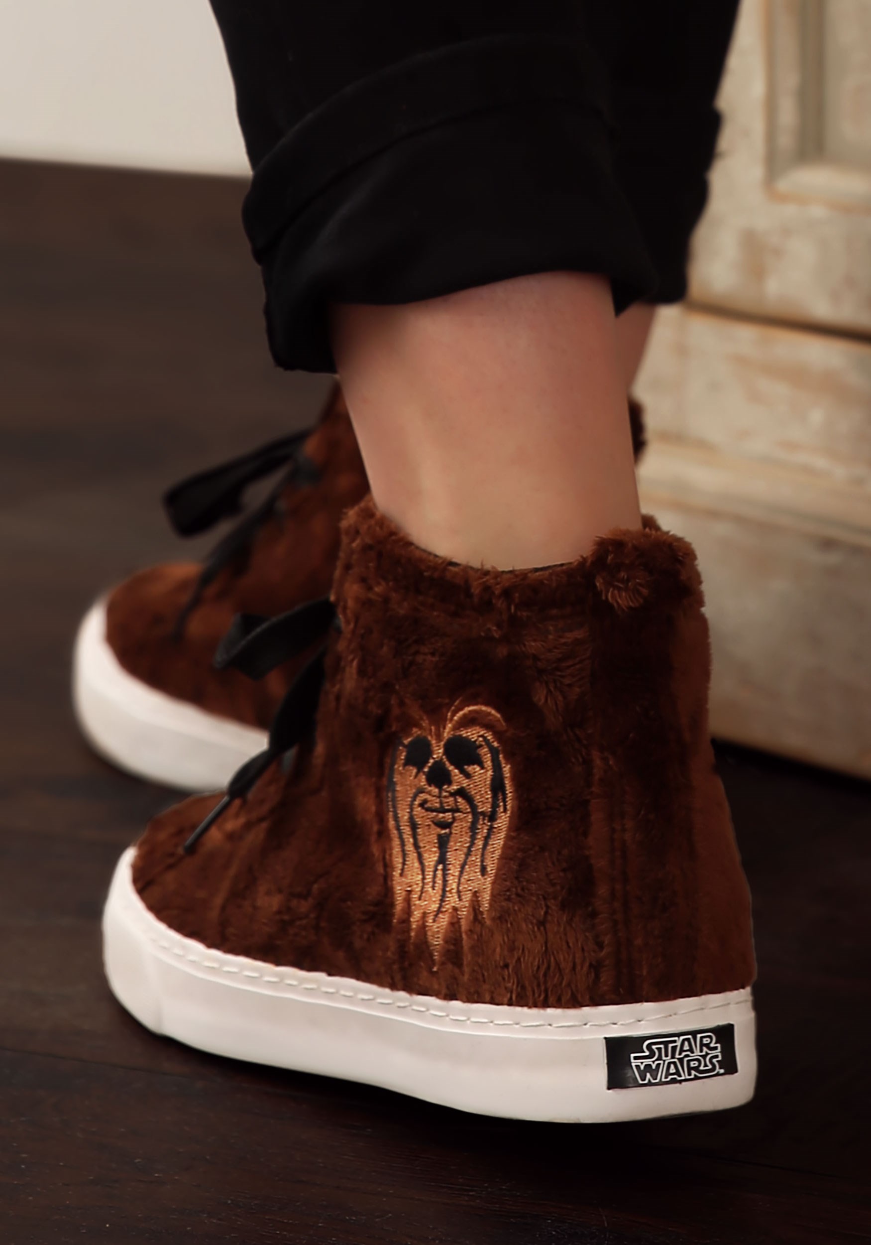 Chewbacca Furry Face High-Top Shoes For Adults size 11 
