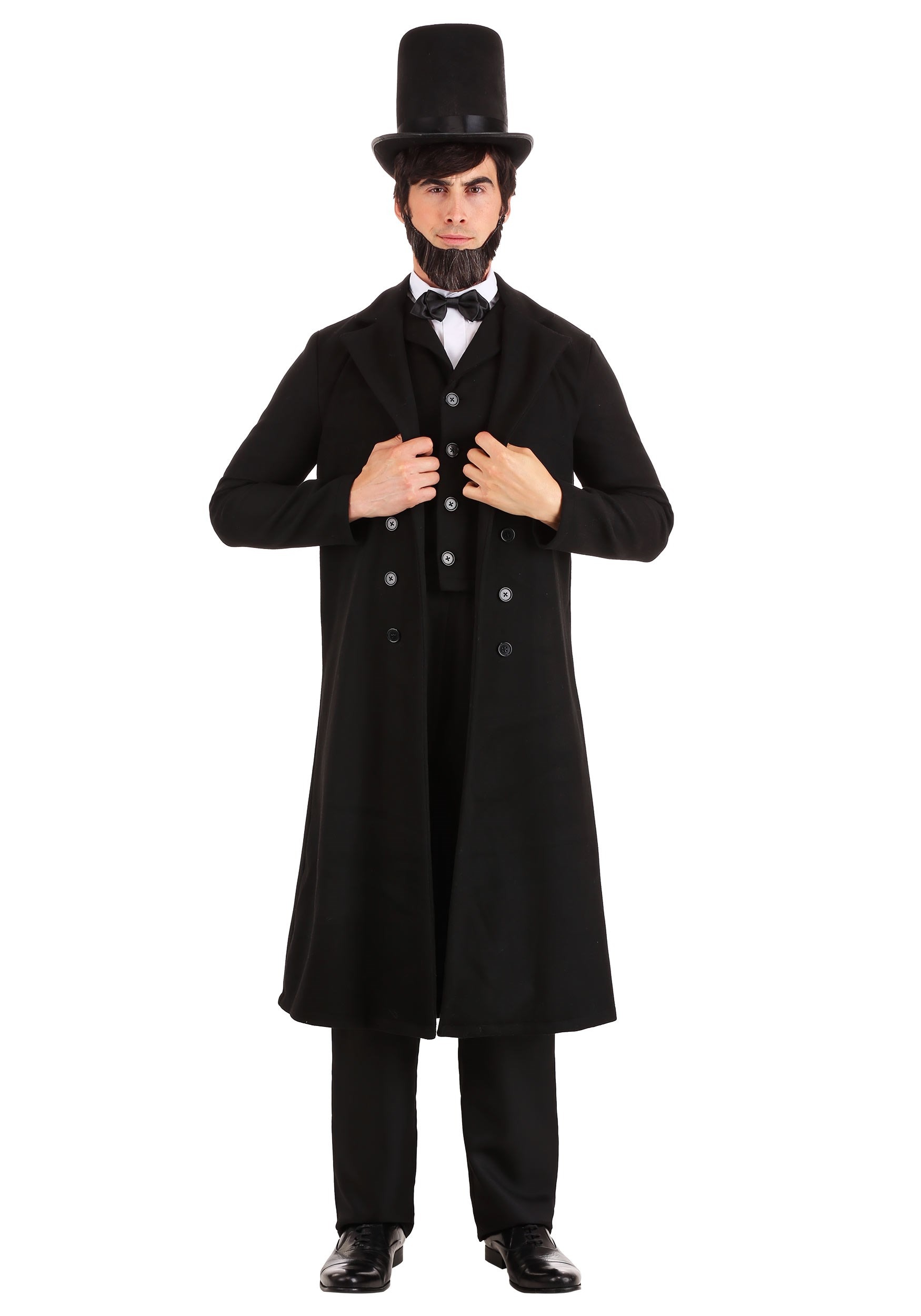 Photos - Fancy Dress President FUN Costumes  Abe Lincoln Costume for Adults Black FUN0924AD 
