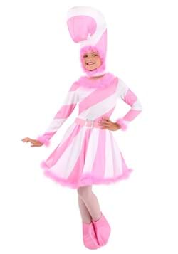 Girls Pink Candy Cane Dress Costume Dress