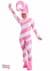 Women's Pink Candy Cane Jumpsuit  Alt 3