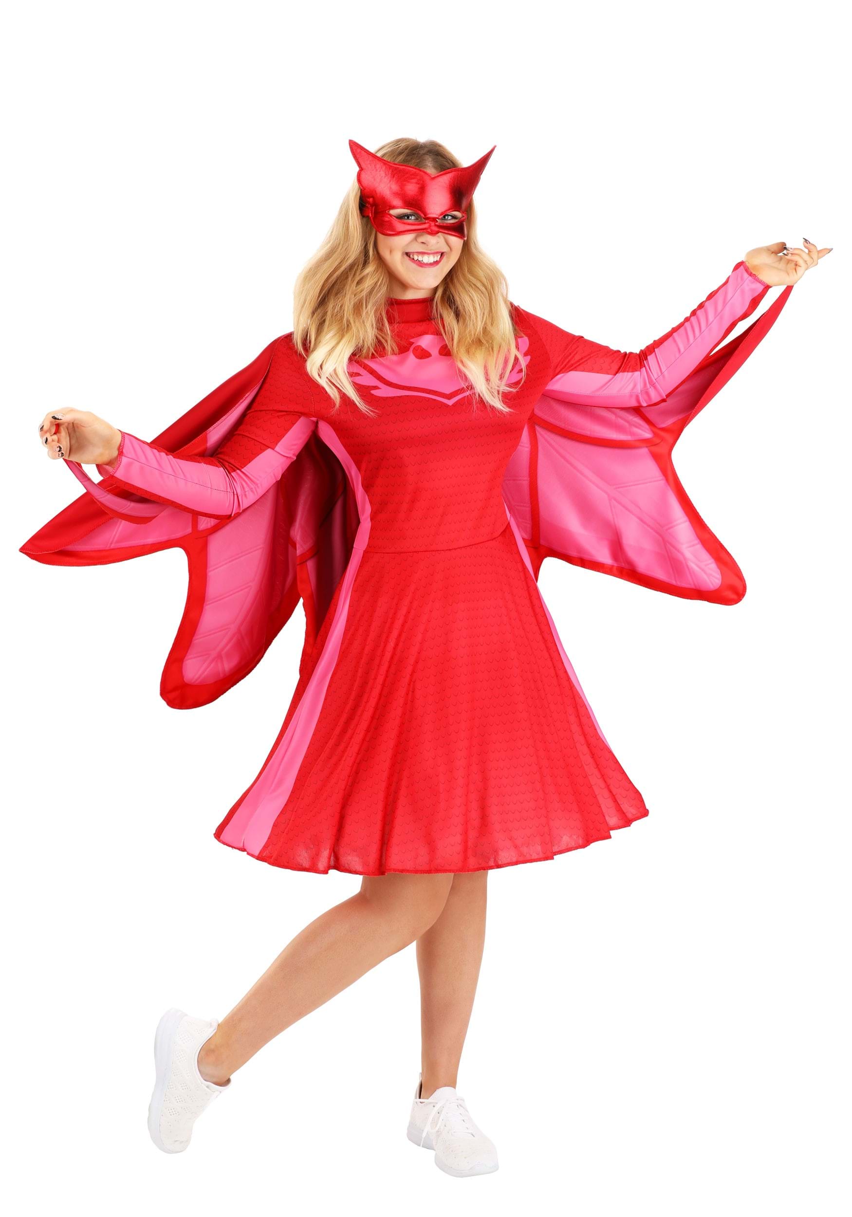 Photos - Fancy Dress PJ Masks Disguise  Owlette Classic Costume for Women Pink/Red DI15212 