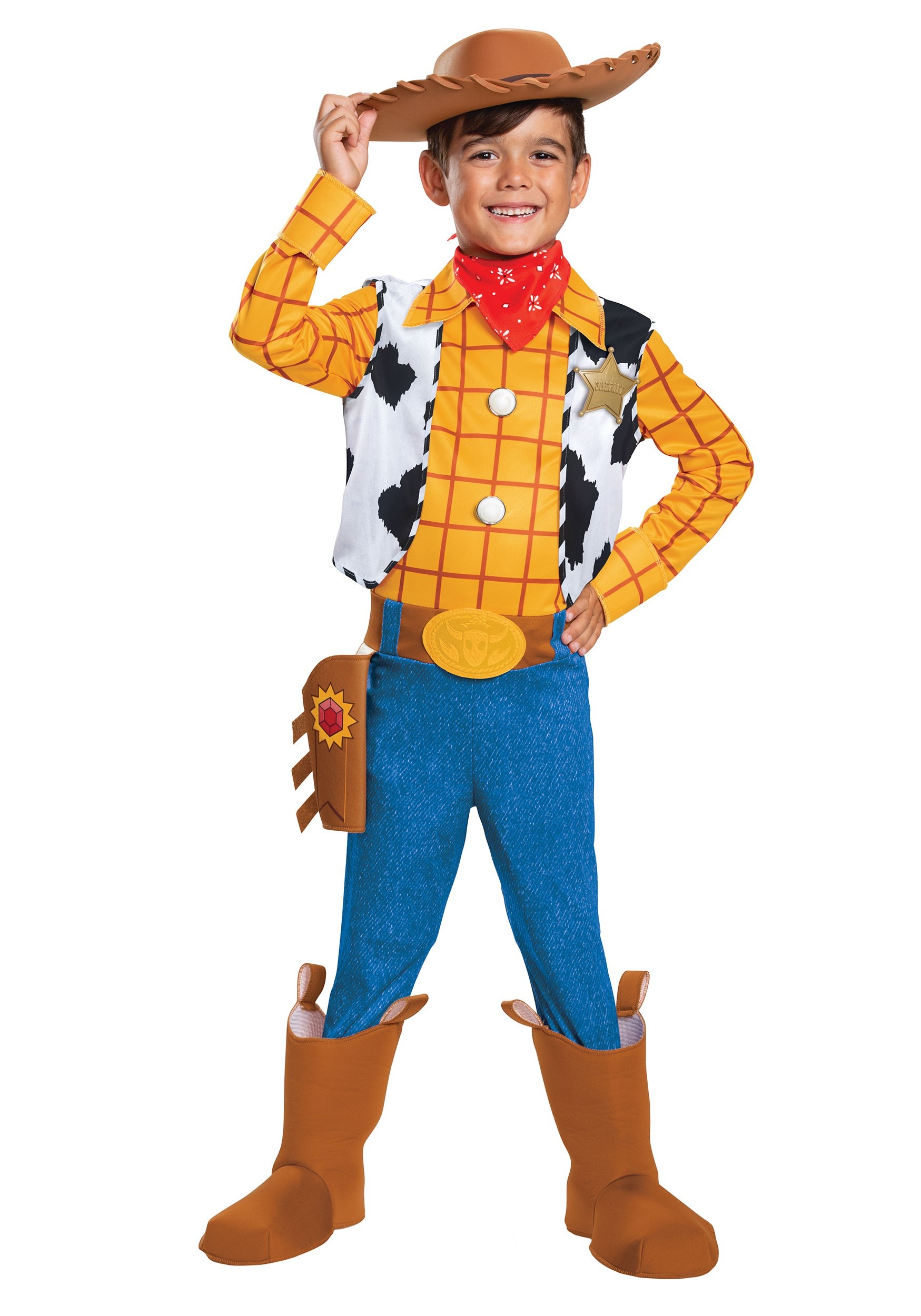 Photos - Fancy Dress Toddler Disguise  Toy Story Woody Deluxe Costume Yellow/Beige/Blue 